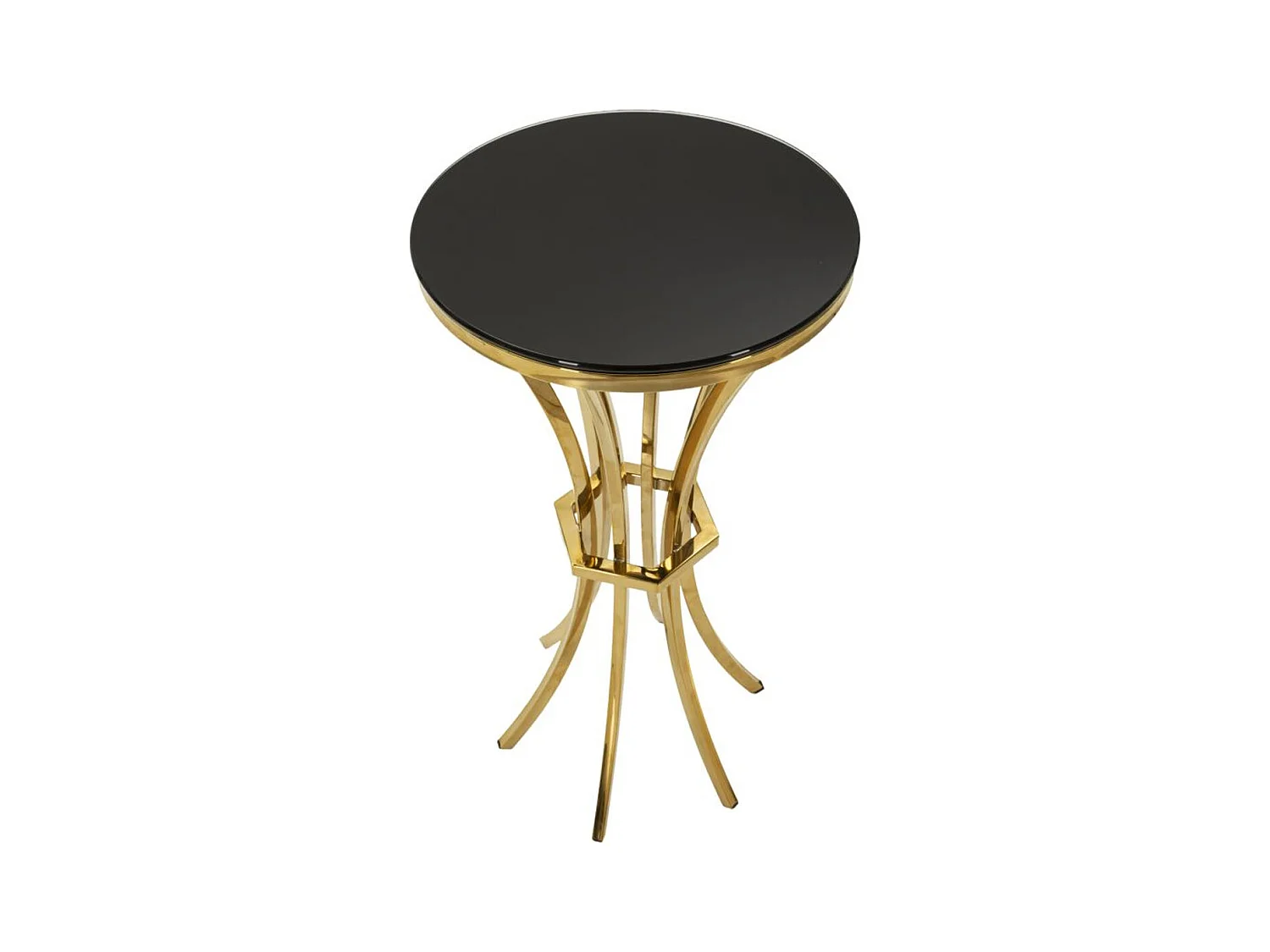 Table à Manger MF880, Or, 40x40x81 cm, Seven Design