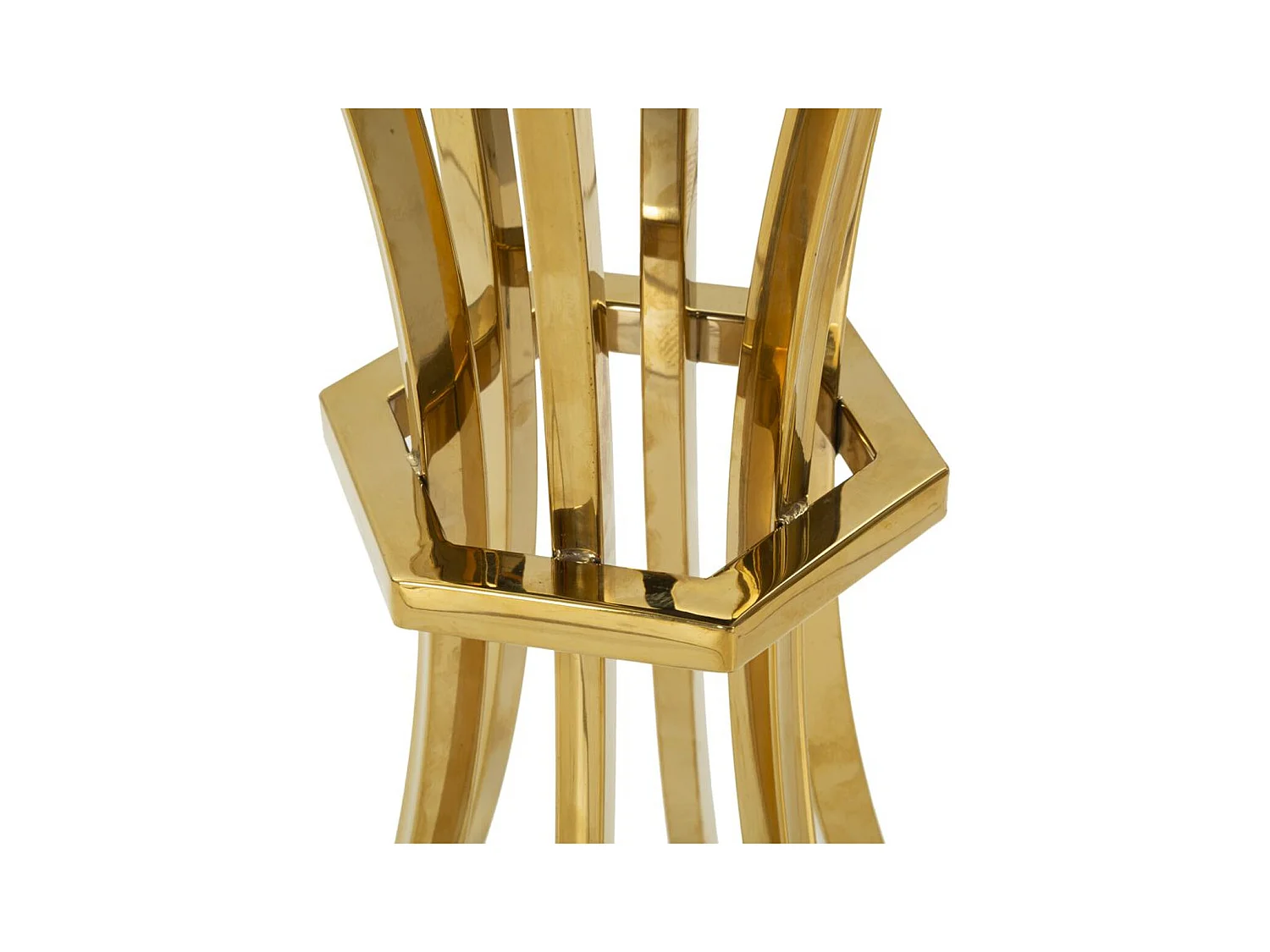 Table à Manger MF880, Or, 40x40x81 cm, Seven Design