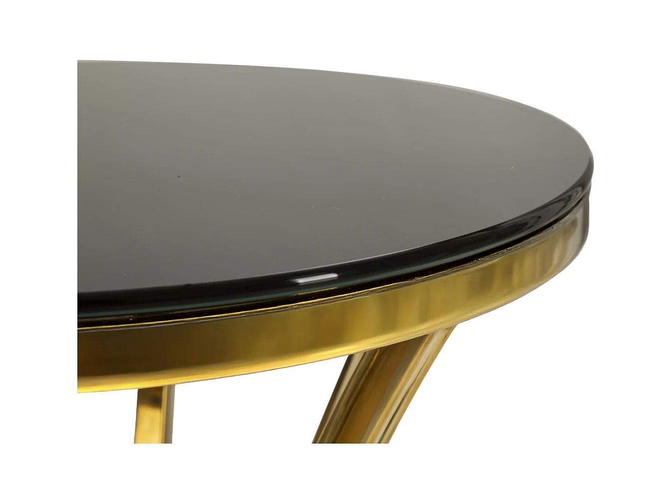 Table à Manger MF880, Or, 40x40x81 cm, Seven Design