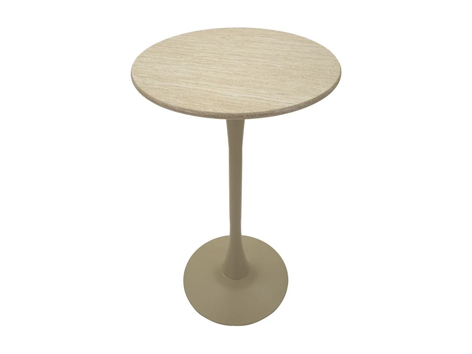 Stolik barowy MF889, Beżowy, 60x60x106 cm, Seven Design