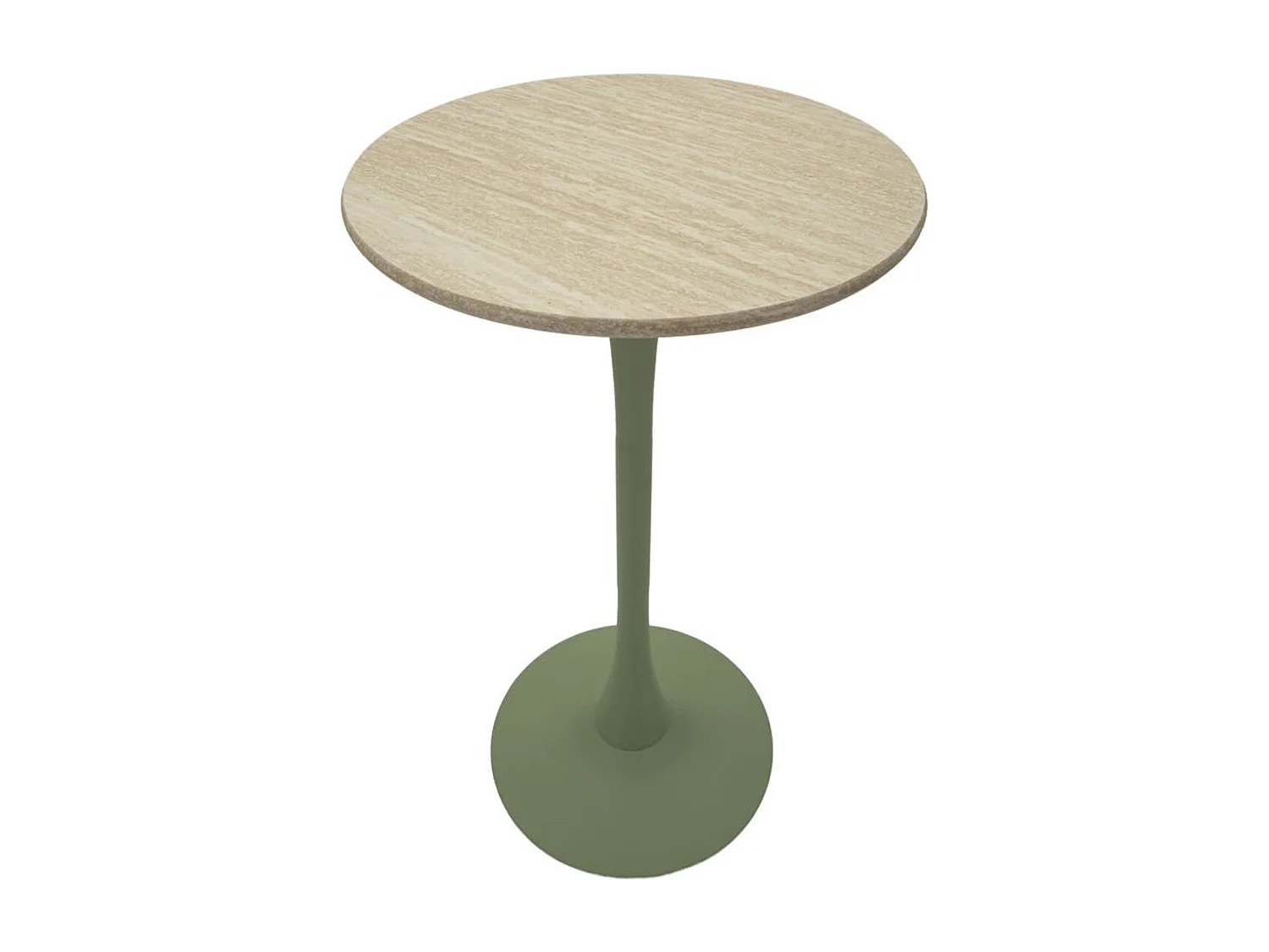 Stolik barowy MF890, Zielony, 60x60x106 cm, Seven Design