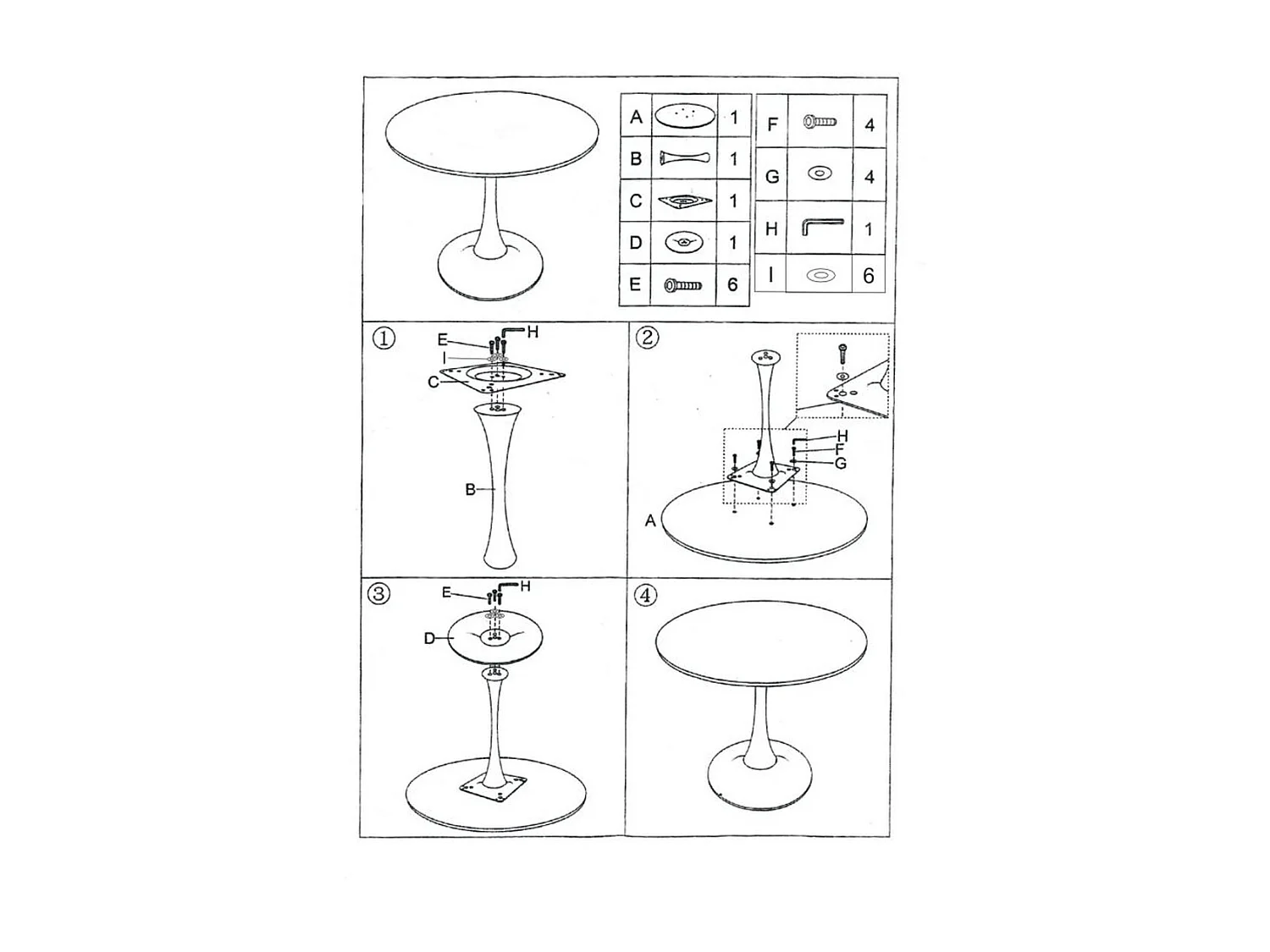 Stolik barowy MF890, Zielony, 60x60x106 cm, Seven Design