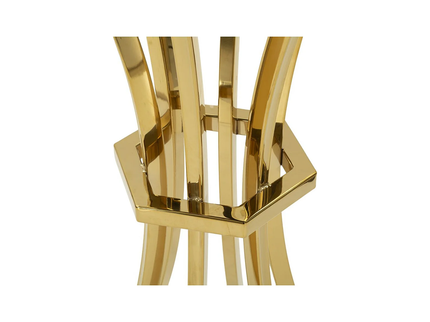 Table d'Appoint MF879, Or, 50x50x92 cm, Seven Design