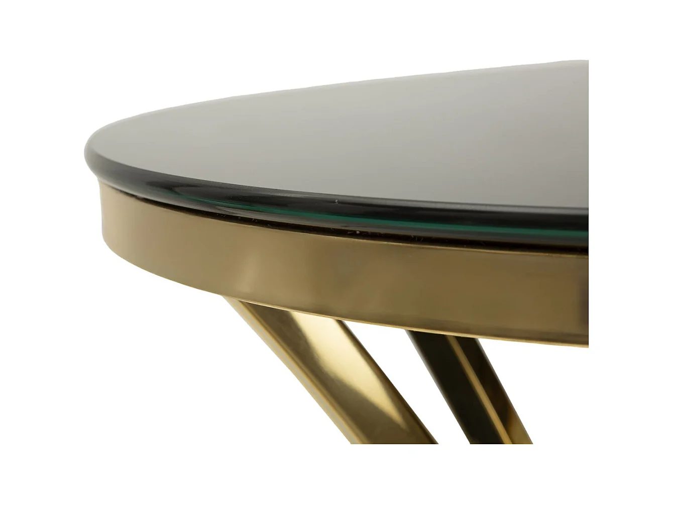 Table d'Appoint MF879, Or, 50x50x92 cm, Seven Design