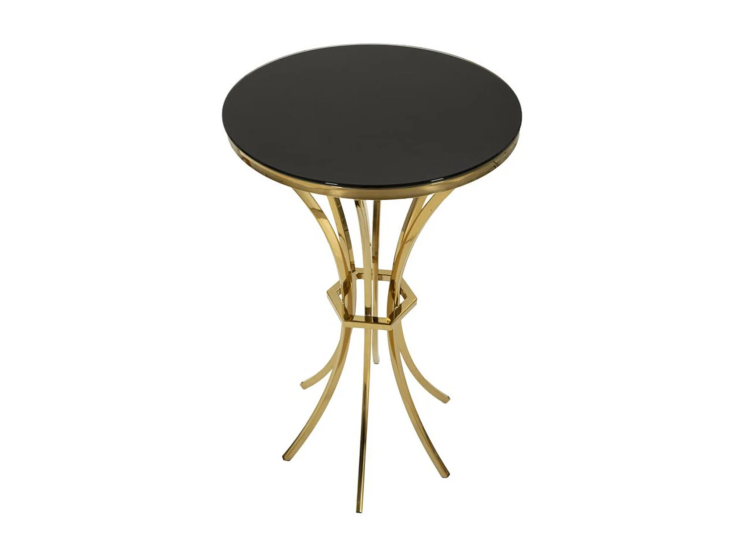 Stolik Kawowy MF879, Złoto, 50x50x92 cm, Seven Design