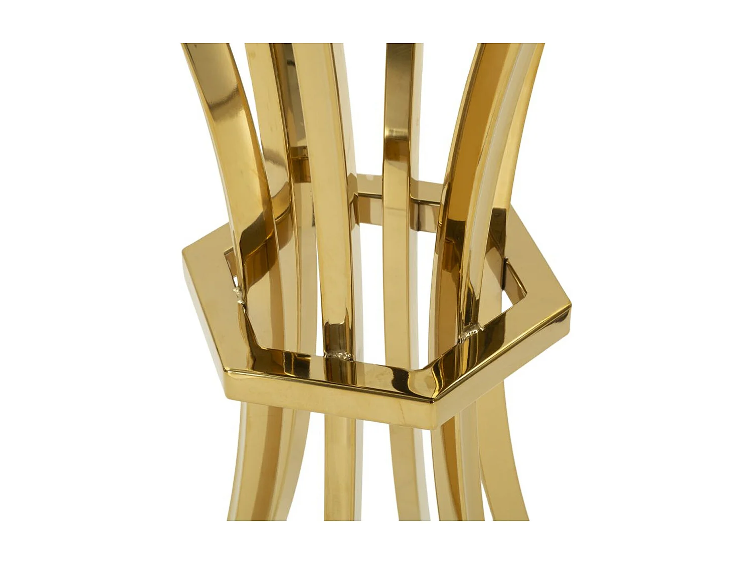 Stolik Kawowy MF879, Złoto, 50x50x92 cm, Seven Design