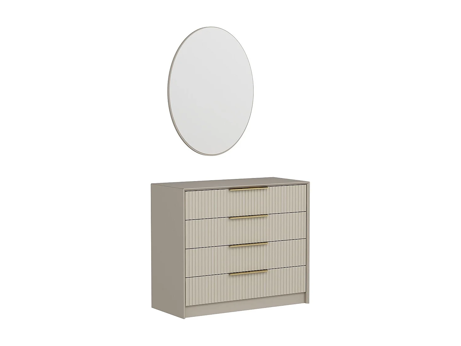 Cómoda Kale Lux 7940 piedra 100x85x45 cm