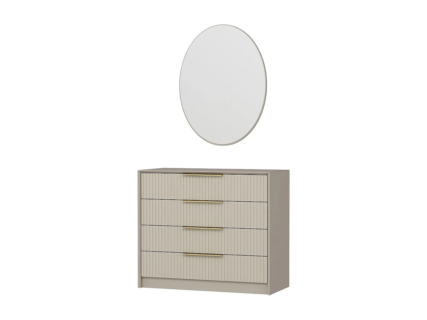 Cómoda Kale Lux 7940 piedra 100x85x45 cm