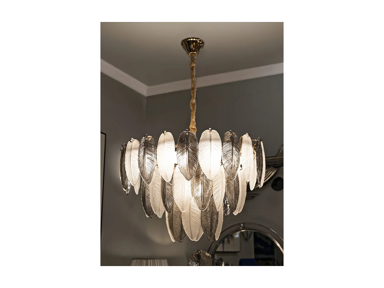 Hanglamp MF899, Grijs, 60x60x40 cm, Epikasa