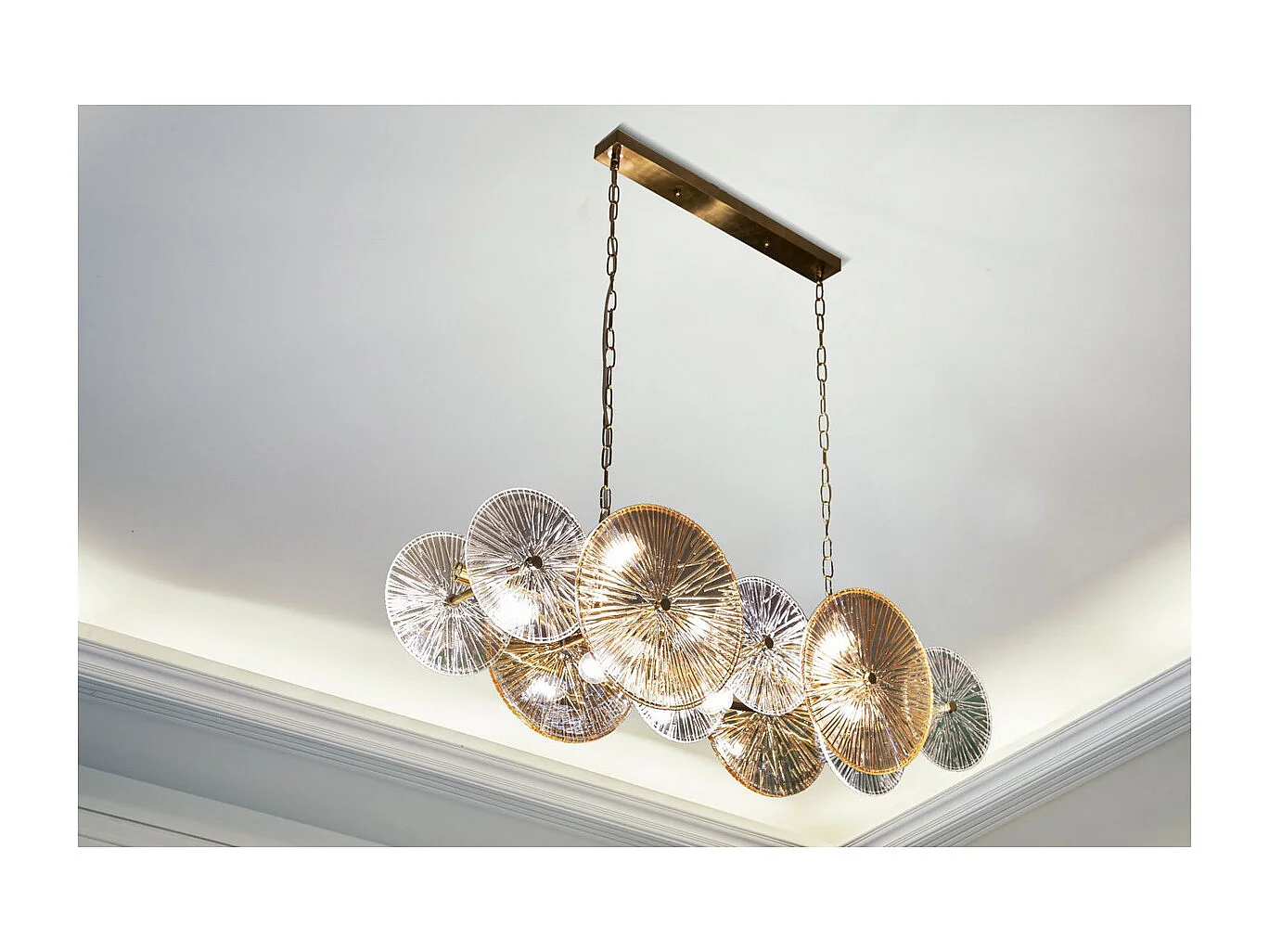 Candeeiro Suspenso MF917, Castanho, 100x23x28 cm, Epikasa