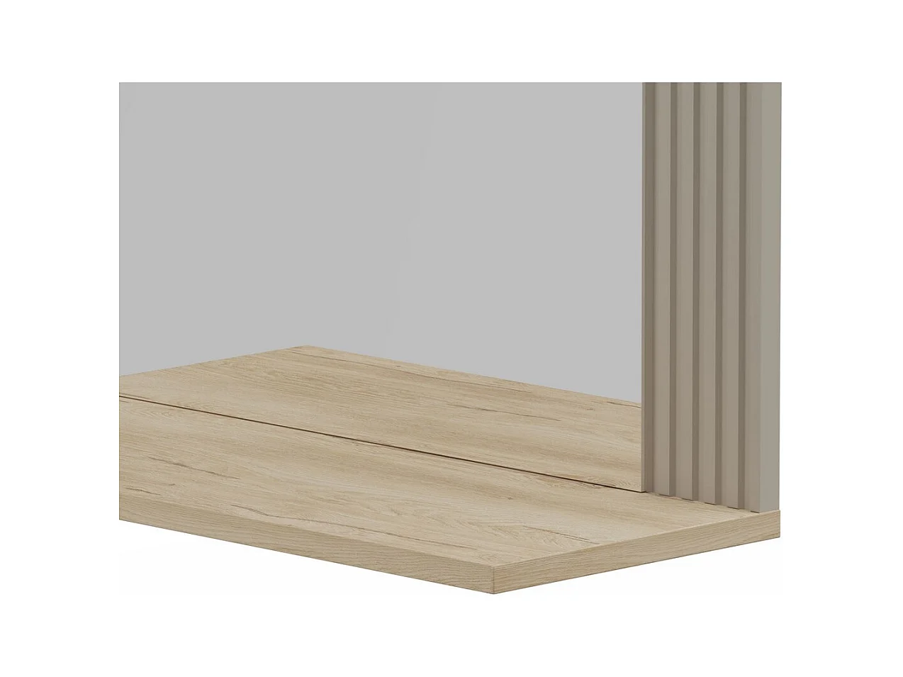 Miroir avec Cadre Lucrezia, Beige, 65x26x84 cm, Epikasa