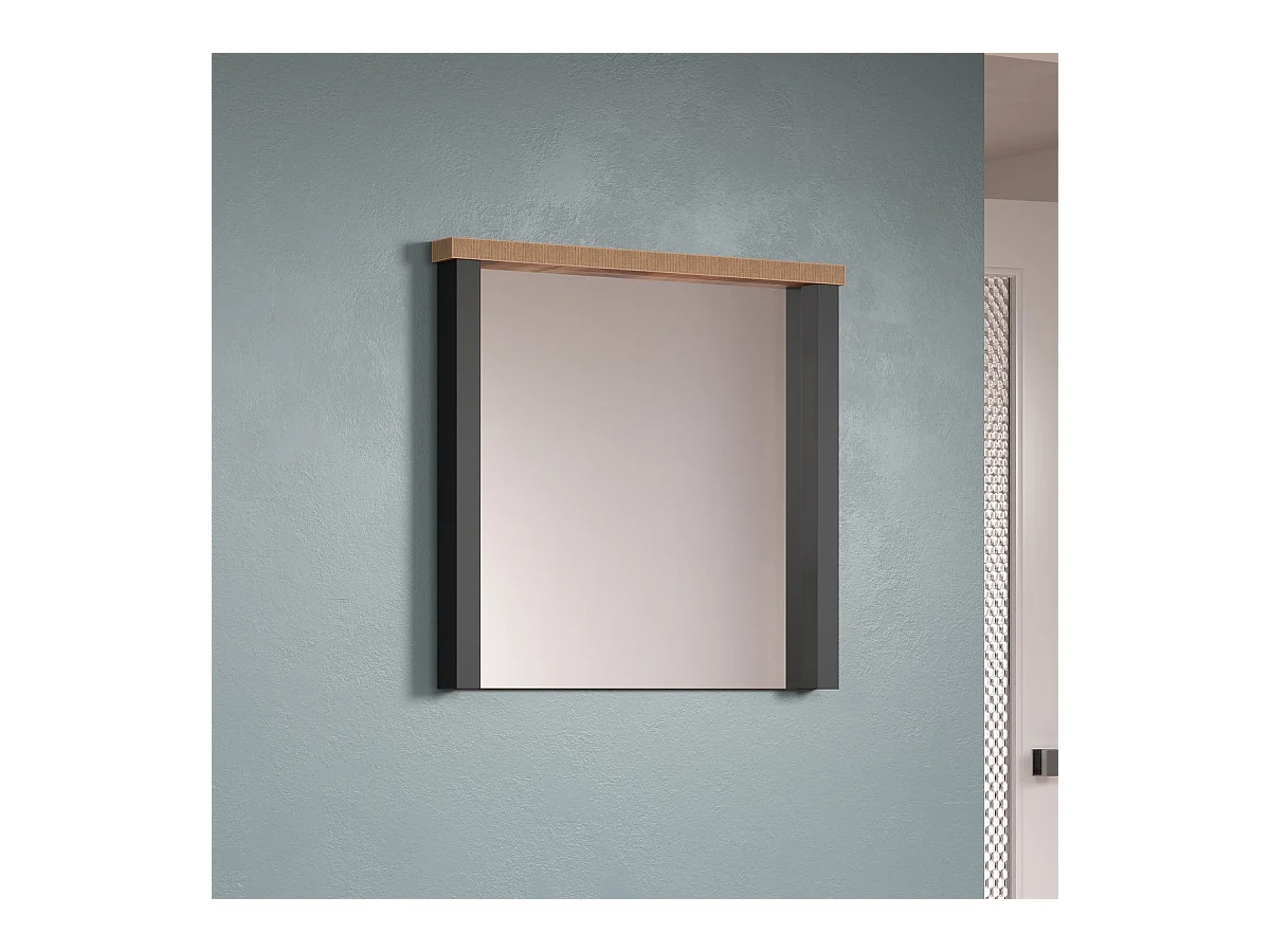 Espelho com Moldura Enna, Castanho, 73x7x69 cm, Epikasa