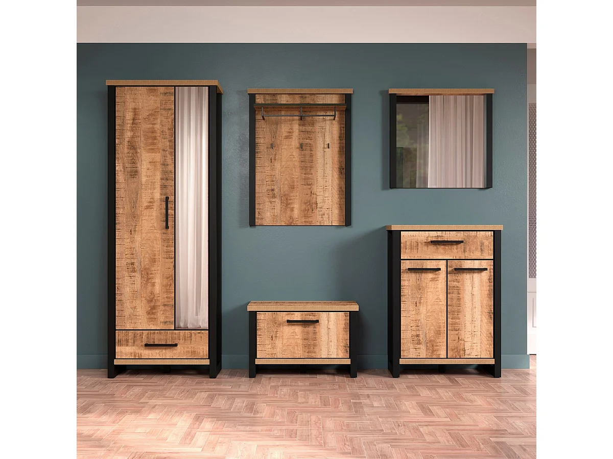 Espelho com Moldura Enna, Castanho, 73x7x69 cm, Epikasa