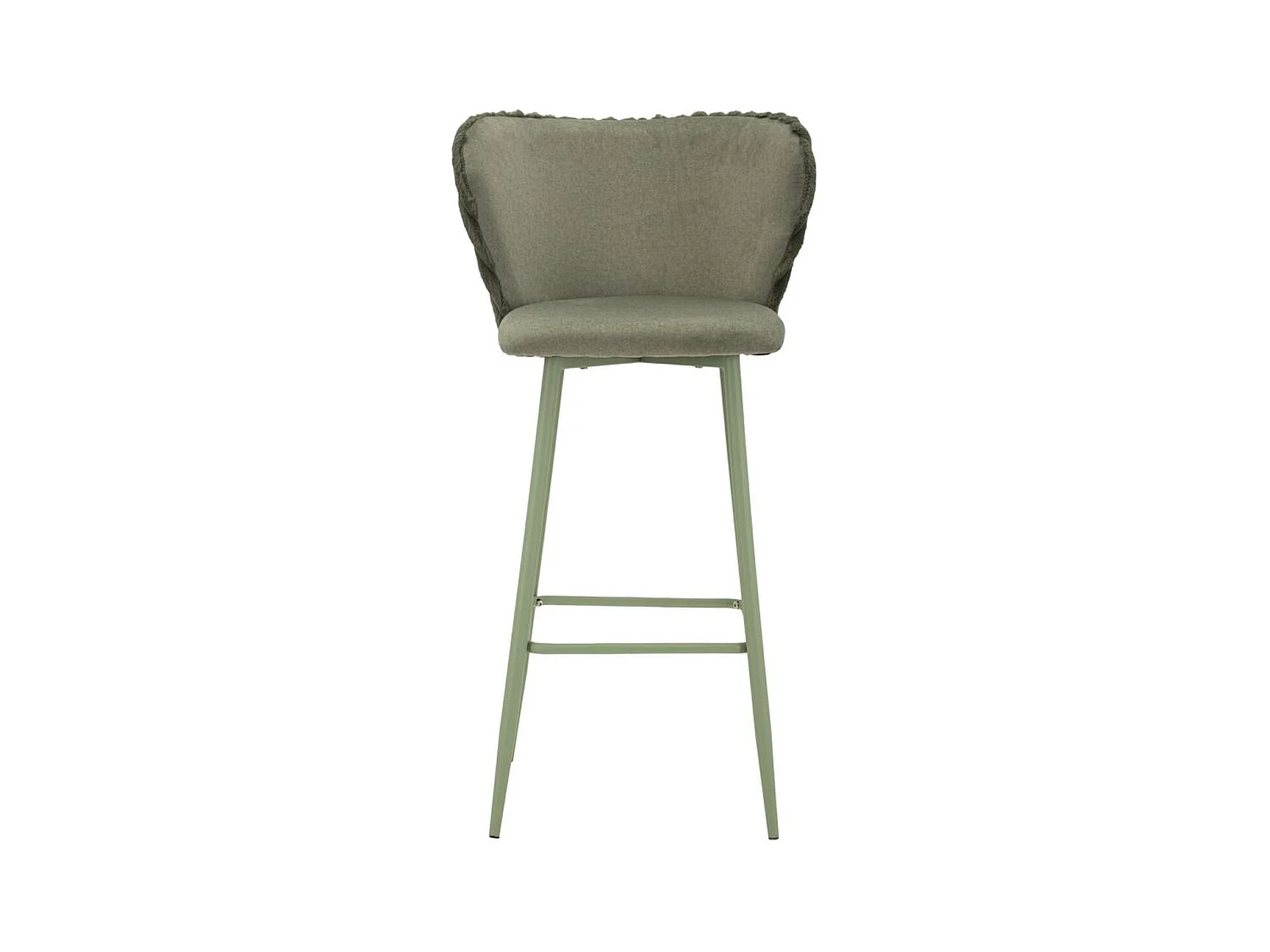 Zestaw 2 wysokich stołków MF884, Zielony, 55x58x106 cm, Epikasa