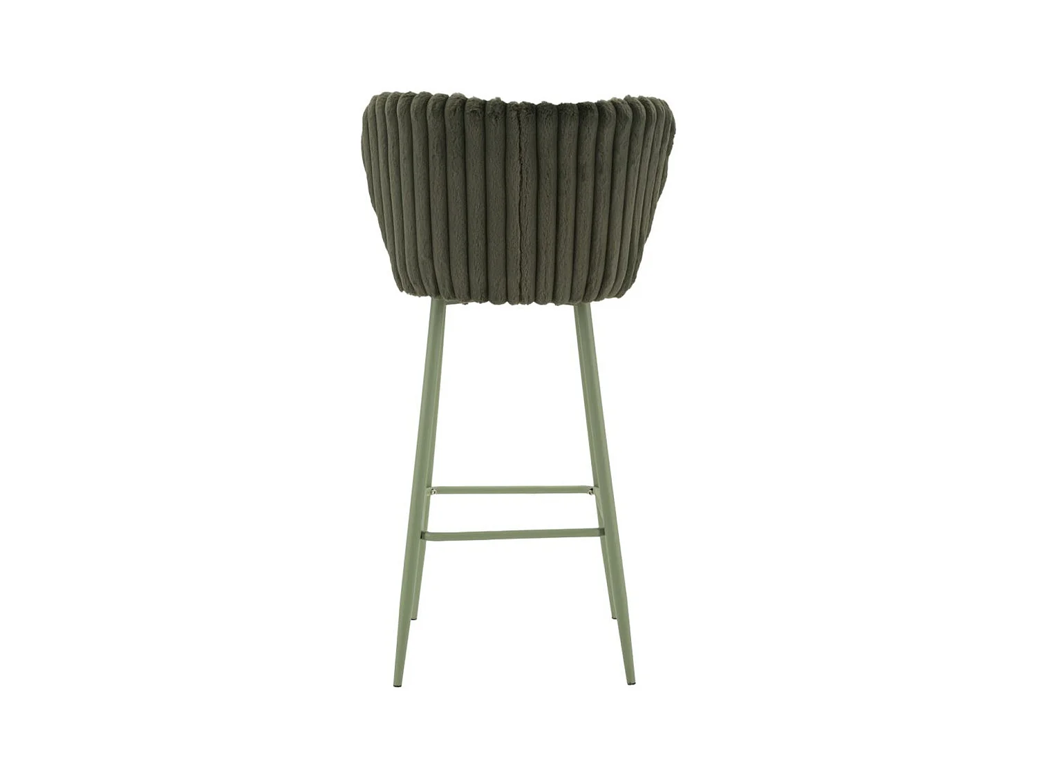 Zestaw 2 wysokich stołków MF884, Zielony, 55x58x106 cm, Epikasa