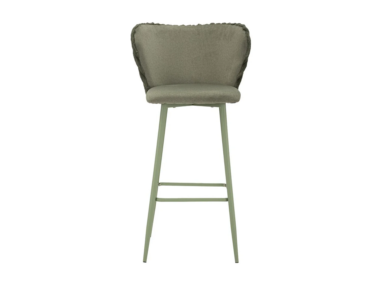 Zestaw 2 wysokich stołków MF884, Zielony, 55x58x106 cm, Seven Design