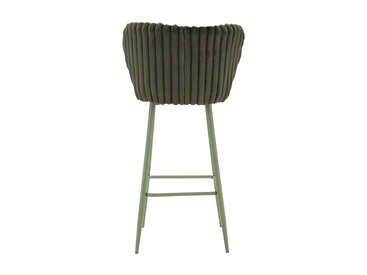 Zestaw 2 wysokich stołków MF884, Zielony, 55x58x106 cm, Seven Design