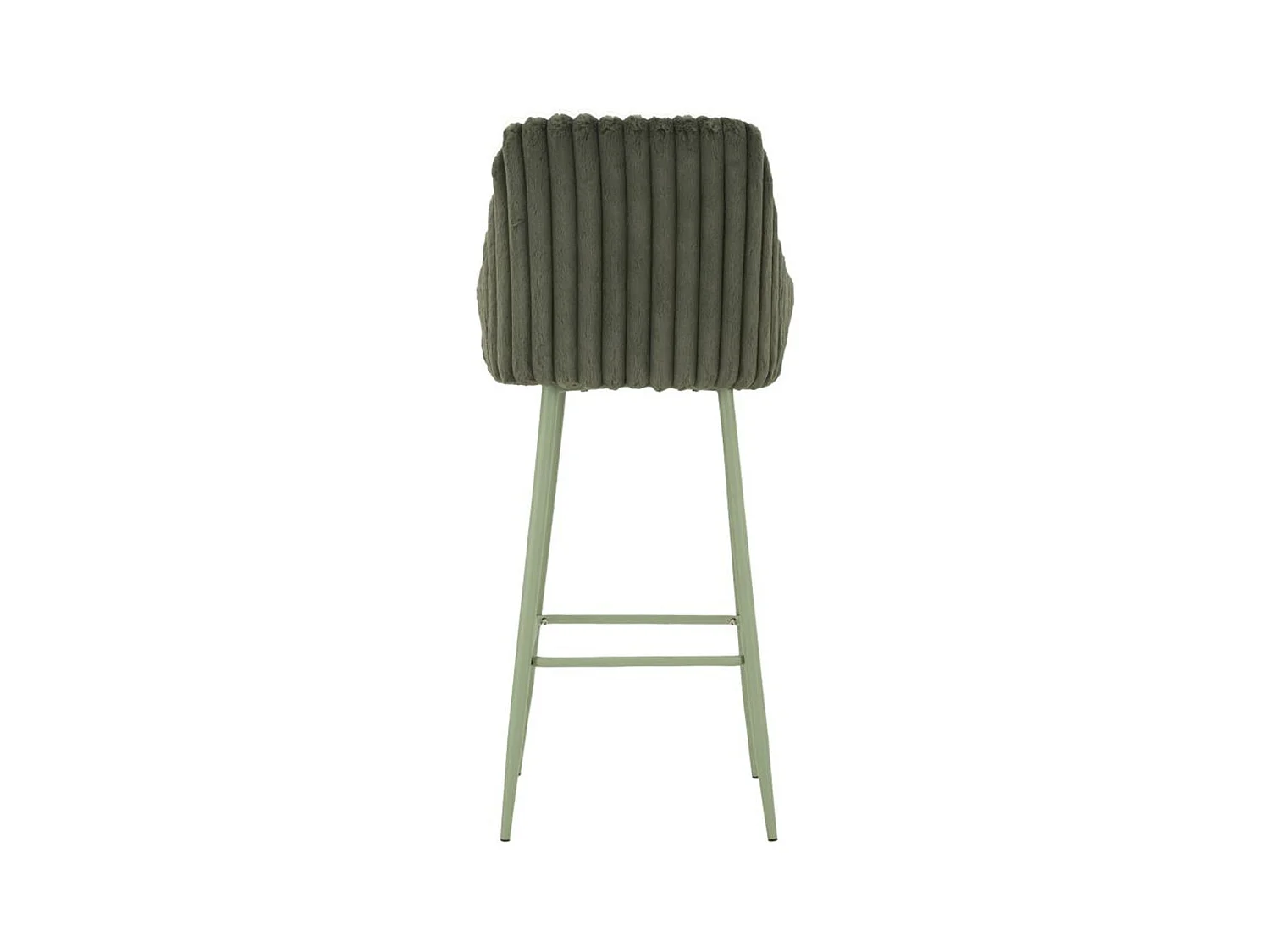 Zestaw 2 wysokich stołków MF882, Zielony, 52x46x111 cm, Epikasa