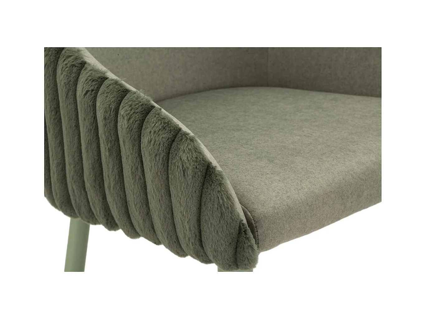 Zestaw 2 wysokich stołków MF882, Zielony, 52x46x111 cm, Epikasa