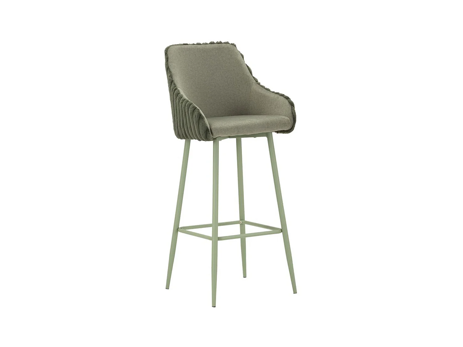 Lot de 2 Tabourets Hauts MF882, Vert, 52x46x111 cm, Epikasa