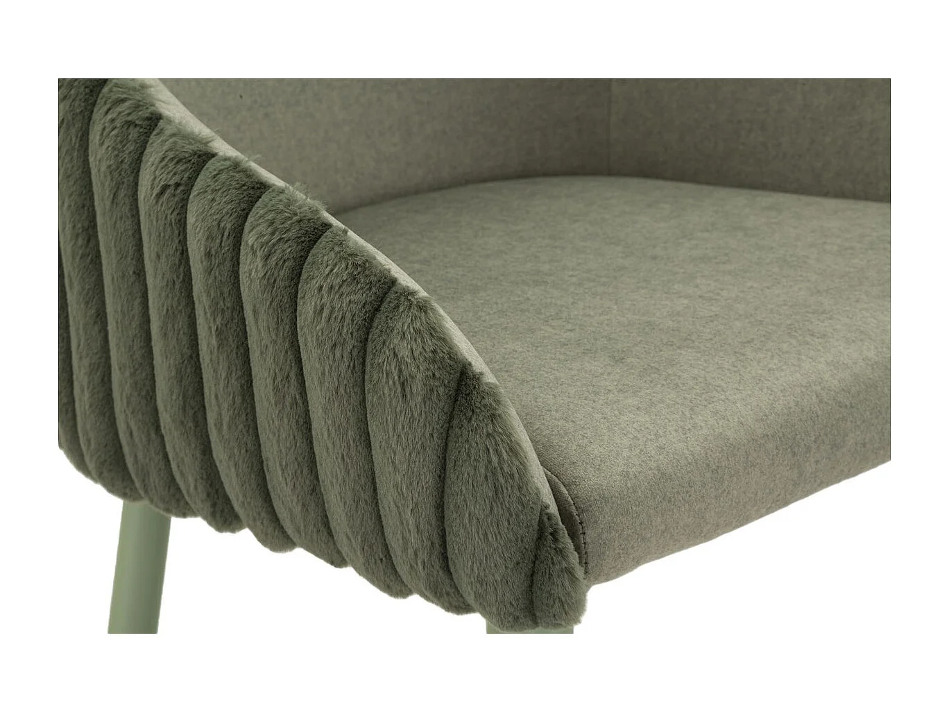 Zestaw 2 wysokich stołków MF882, Zielony, 52x46x111 cm, Seven Design