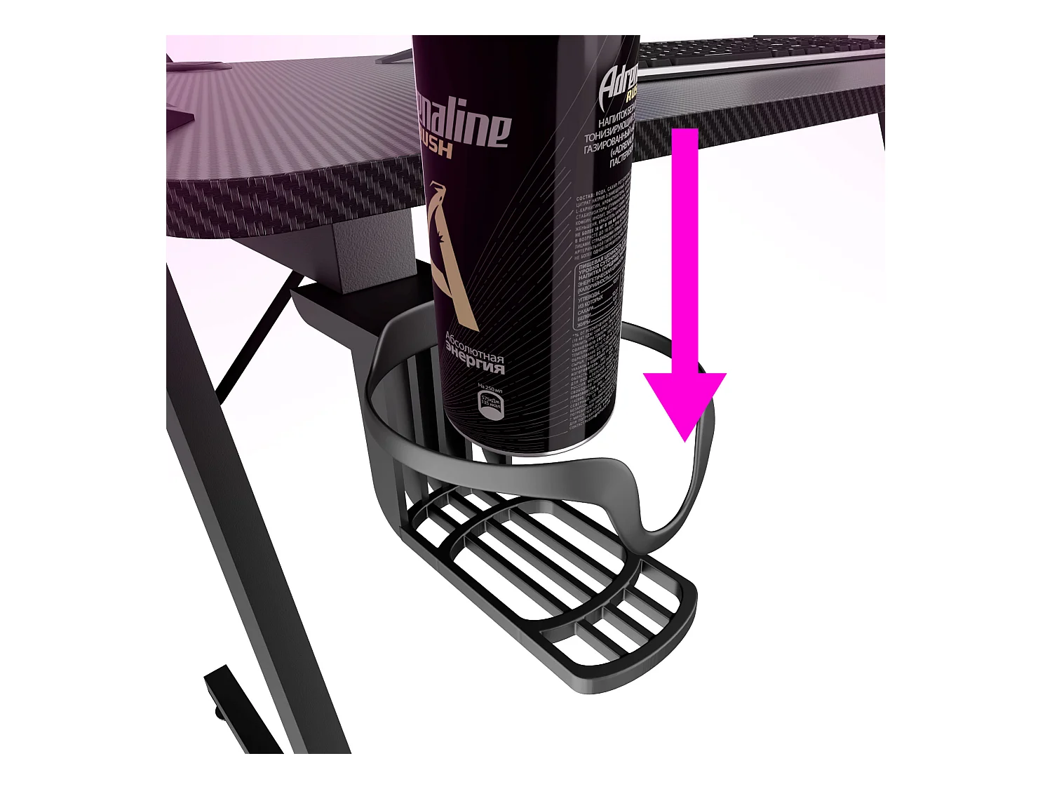 Shigeru - Escritorio Gaming Esquinero 140x99x76 cm con LED en MDF y Metal Negro