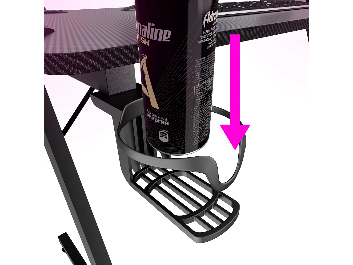 Shigeru - Secretária Gaming em L 140x99x76 cm com LED em MDF e Metal Preto