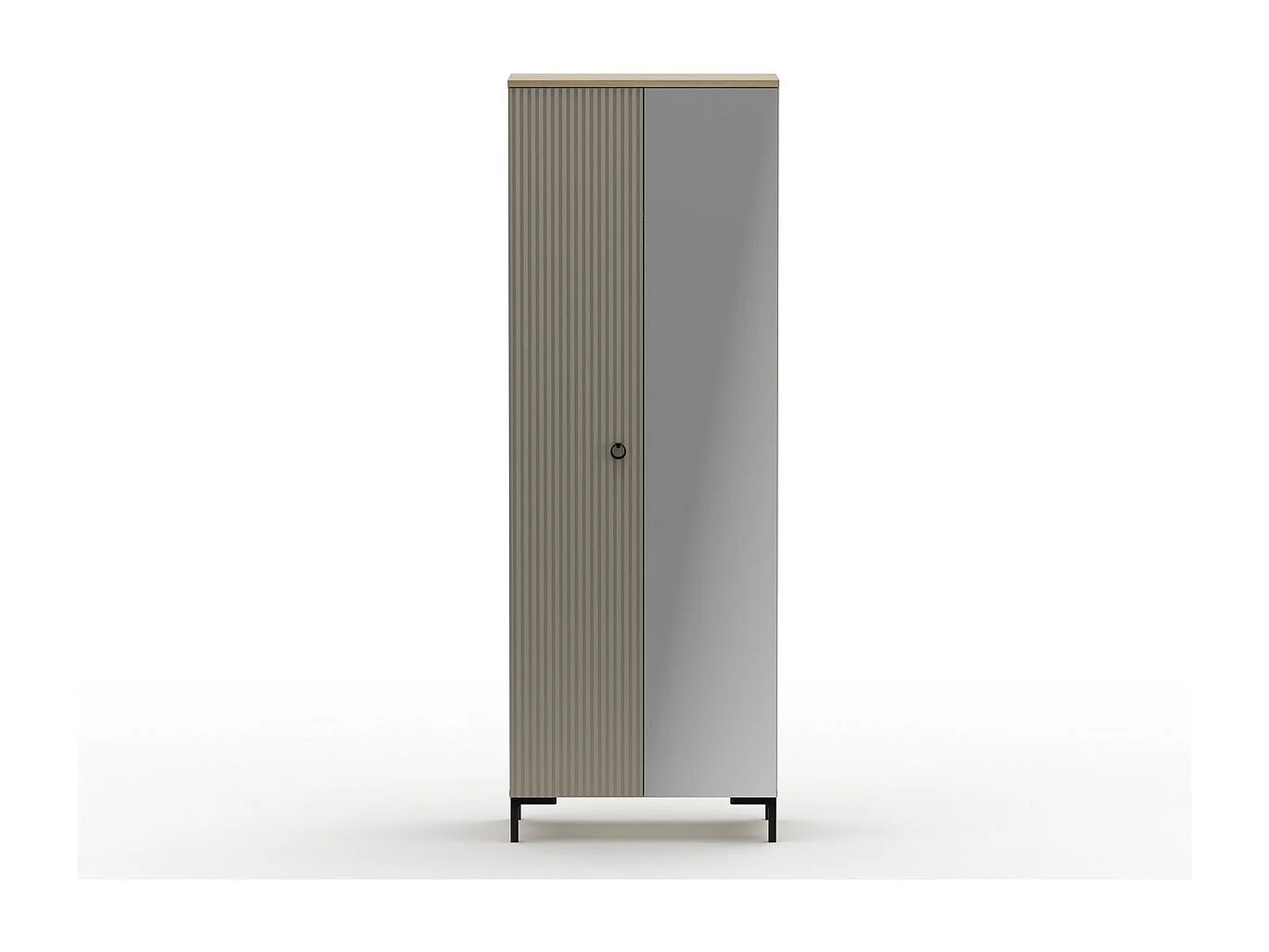 Armoire Lucrezia, Beige, 70x41x199 cm, Seven Design