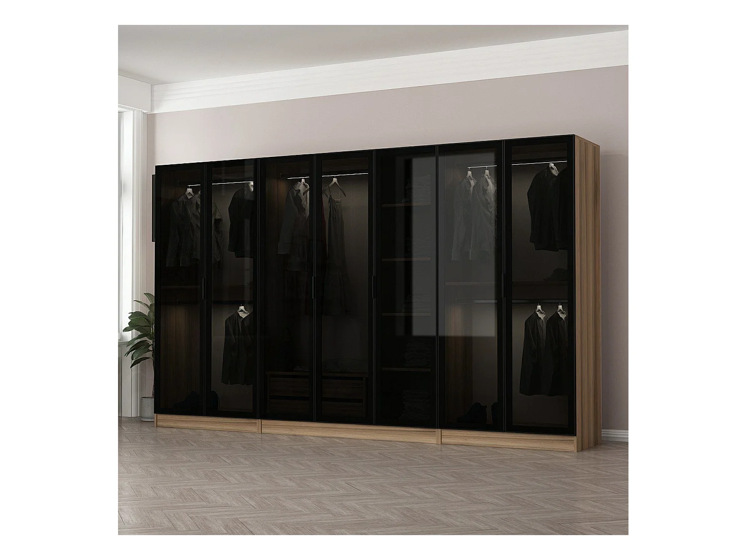 Armario Kale-7652 humo 315x210x52 cm