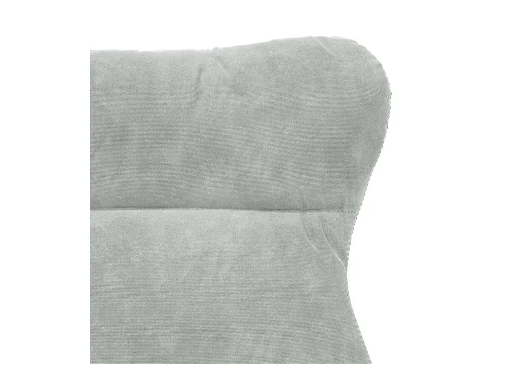 Fauteuil relaxant Gris clair 69 x 74 x 93 cm Velours