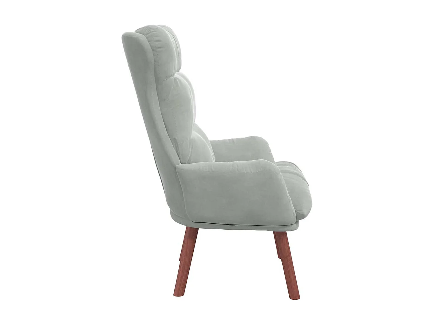 fauteuil Gris clair 69 x 74 x 93 cm Velours