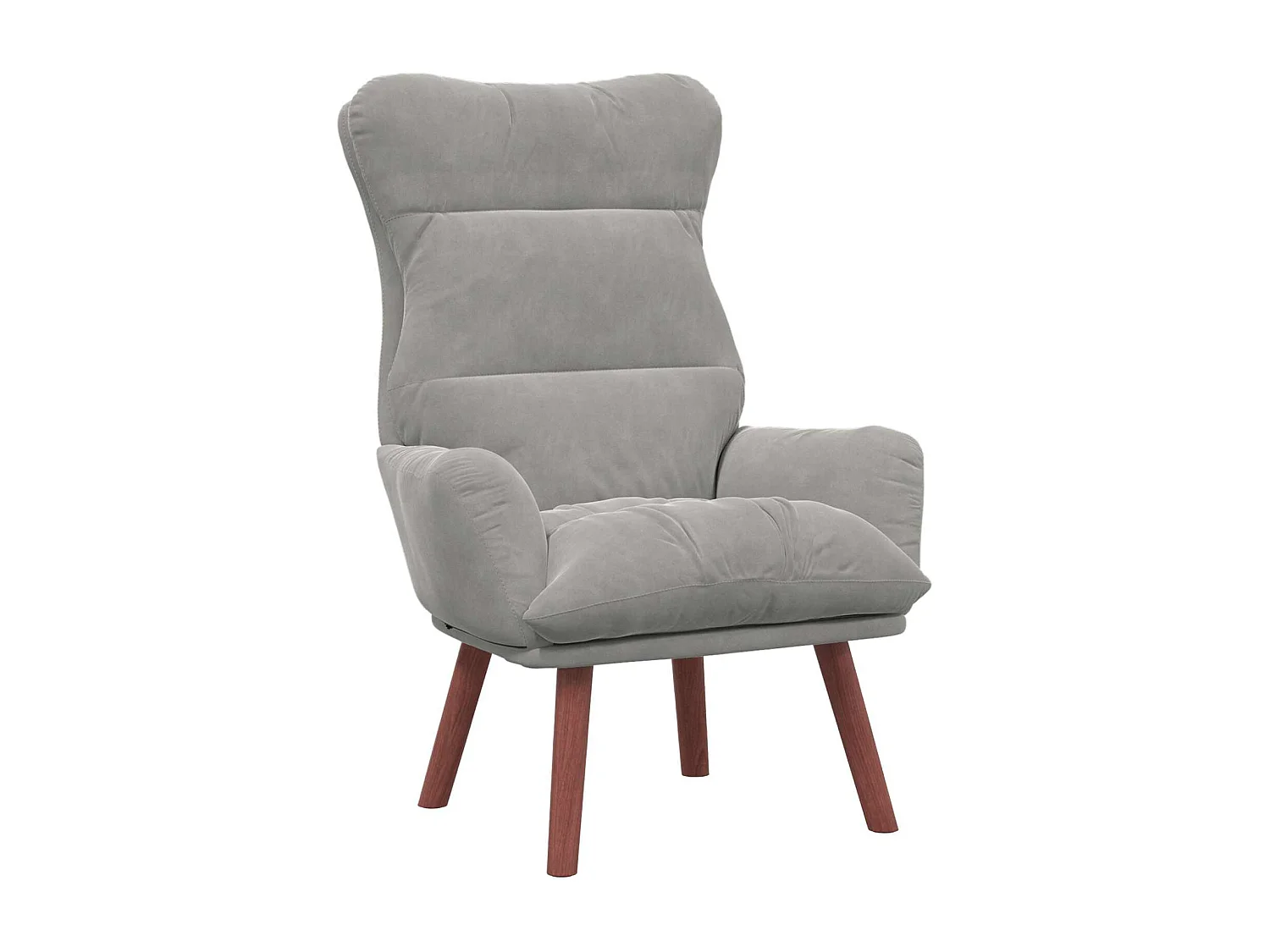 fauteuil Gris clair 69 x 74 x 93 cm Velours