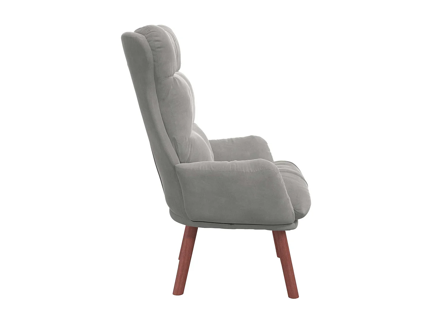 fauteuil Gris clair 69 x 74 x 93 cm Velours