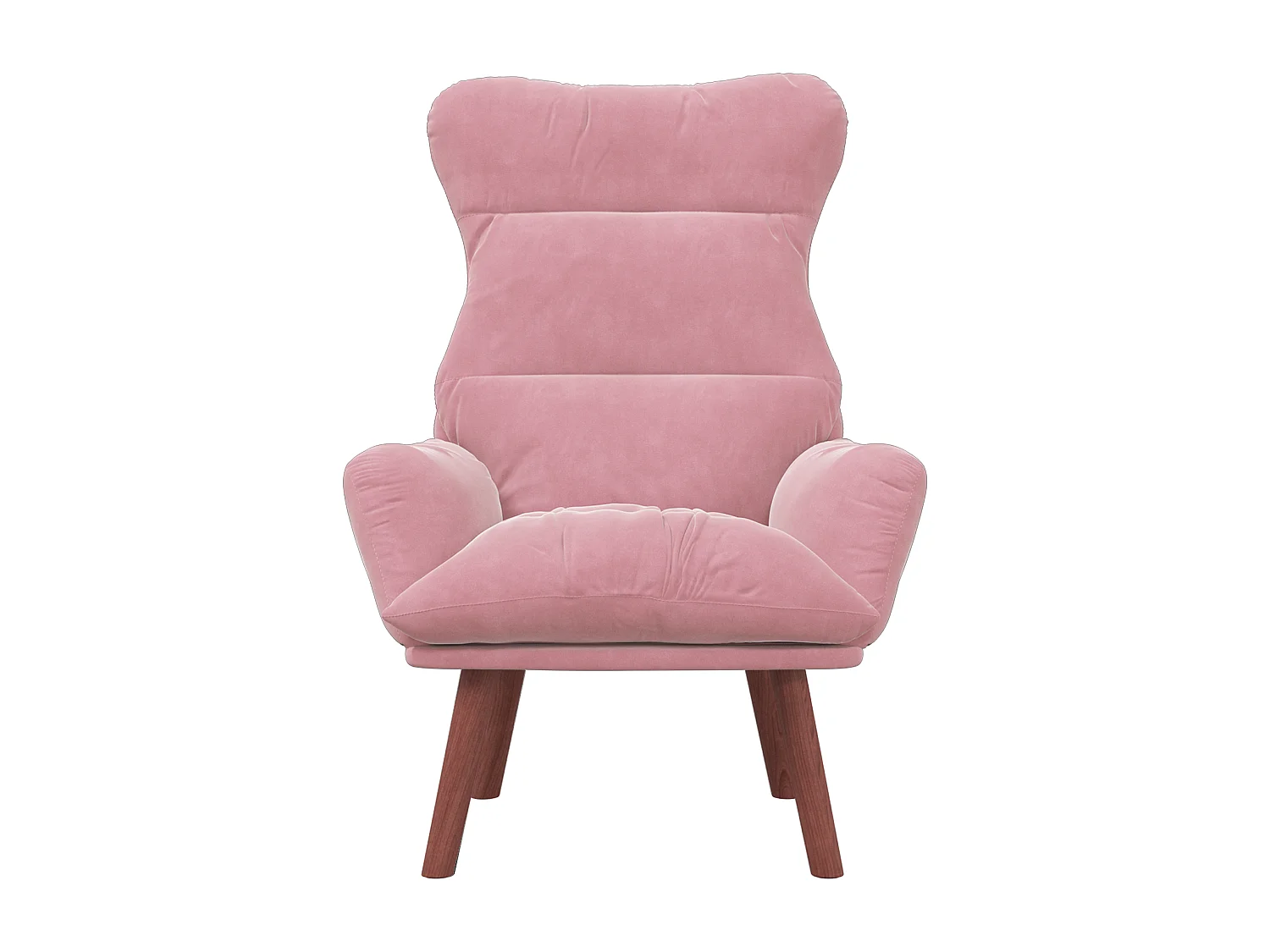 Fauteuil Relaxant en Velours Rose