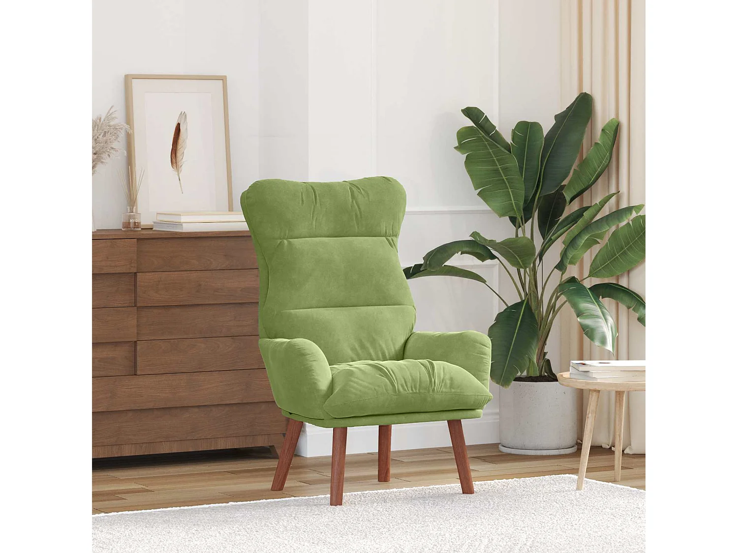 fauteuil Vert clair 69 x 74 x 93 cm Velours