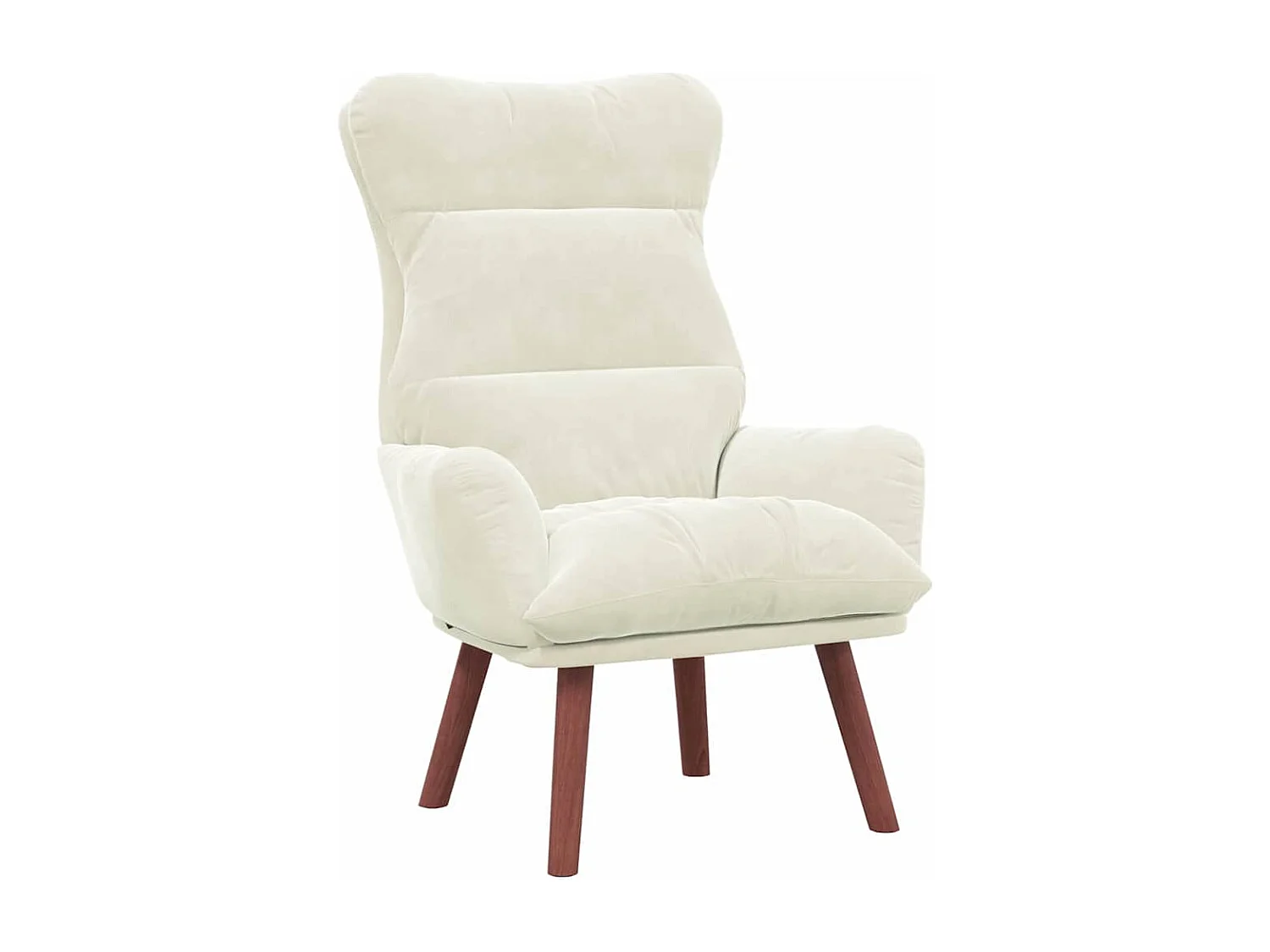 Entspannungsstuhl Creme 69 x 74 x 93 cm Samt