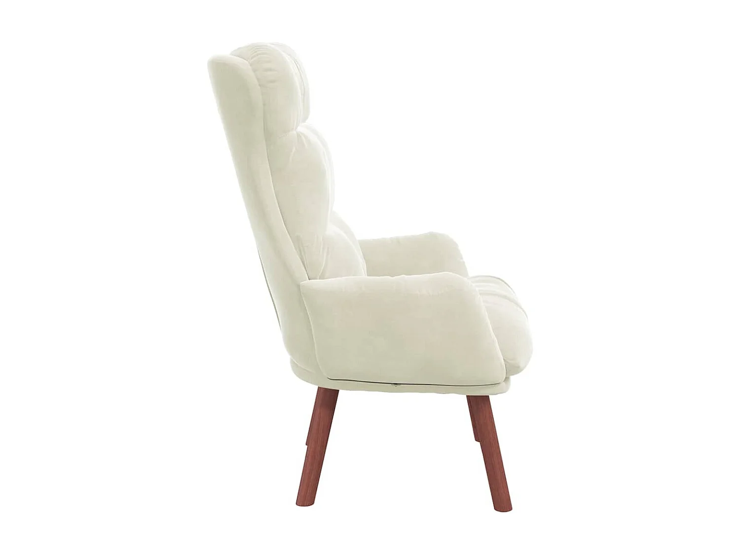 Entspannungsstuhl Creme 69 x 74 x 93 cm Samt