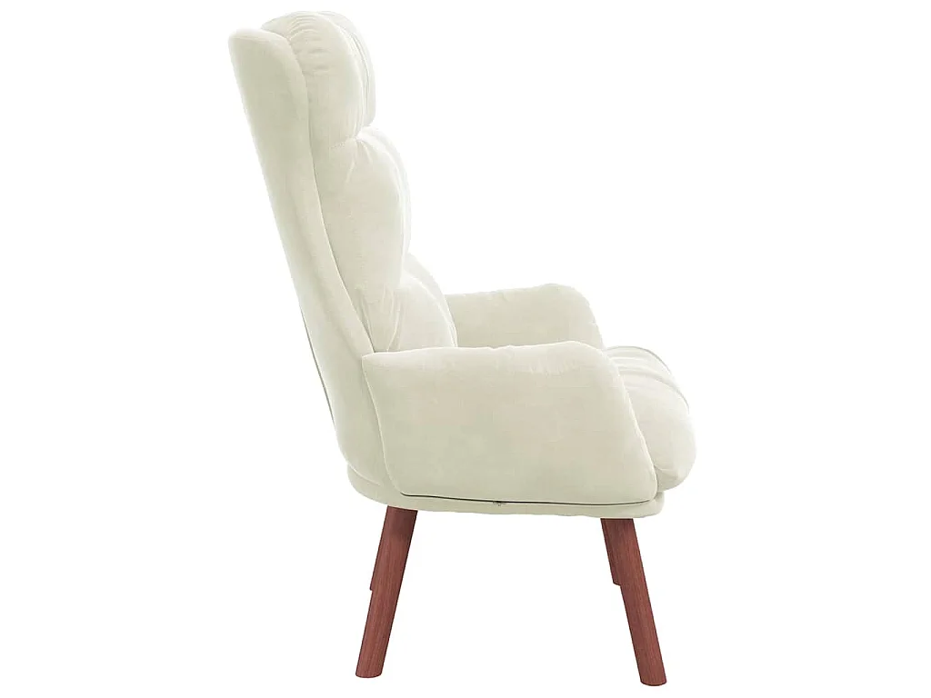 fauteuil Crème 69 x 74 x 93 cm Velours