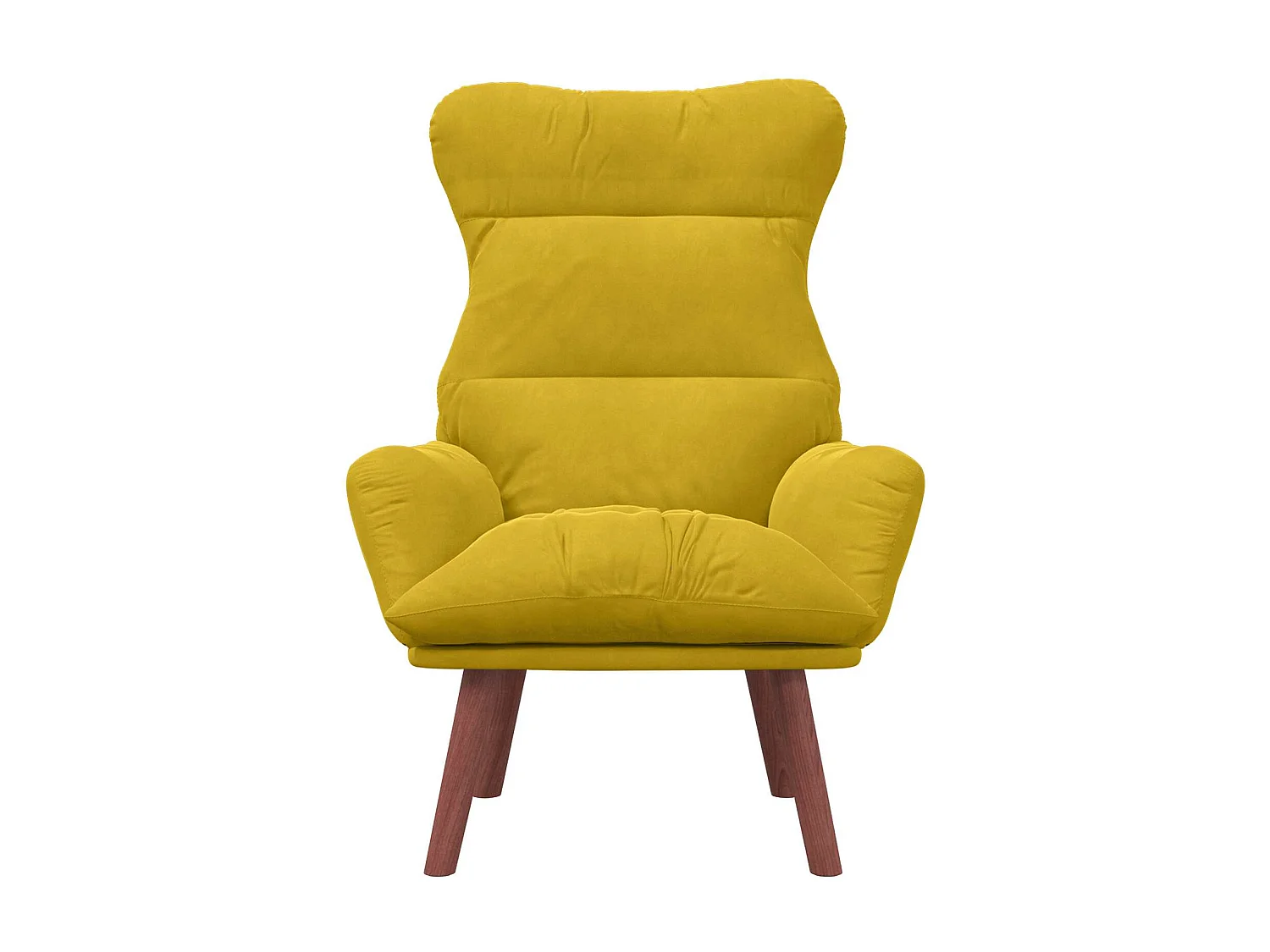 Ontspanningsstoel Geel 69 x 74 x 93 cm Fluweel