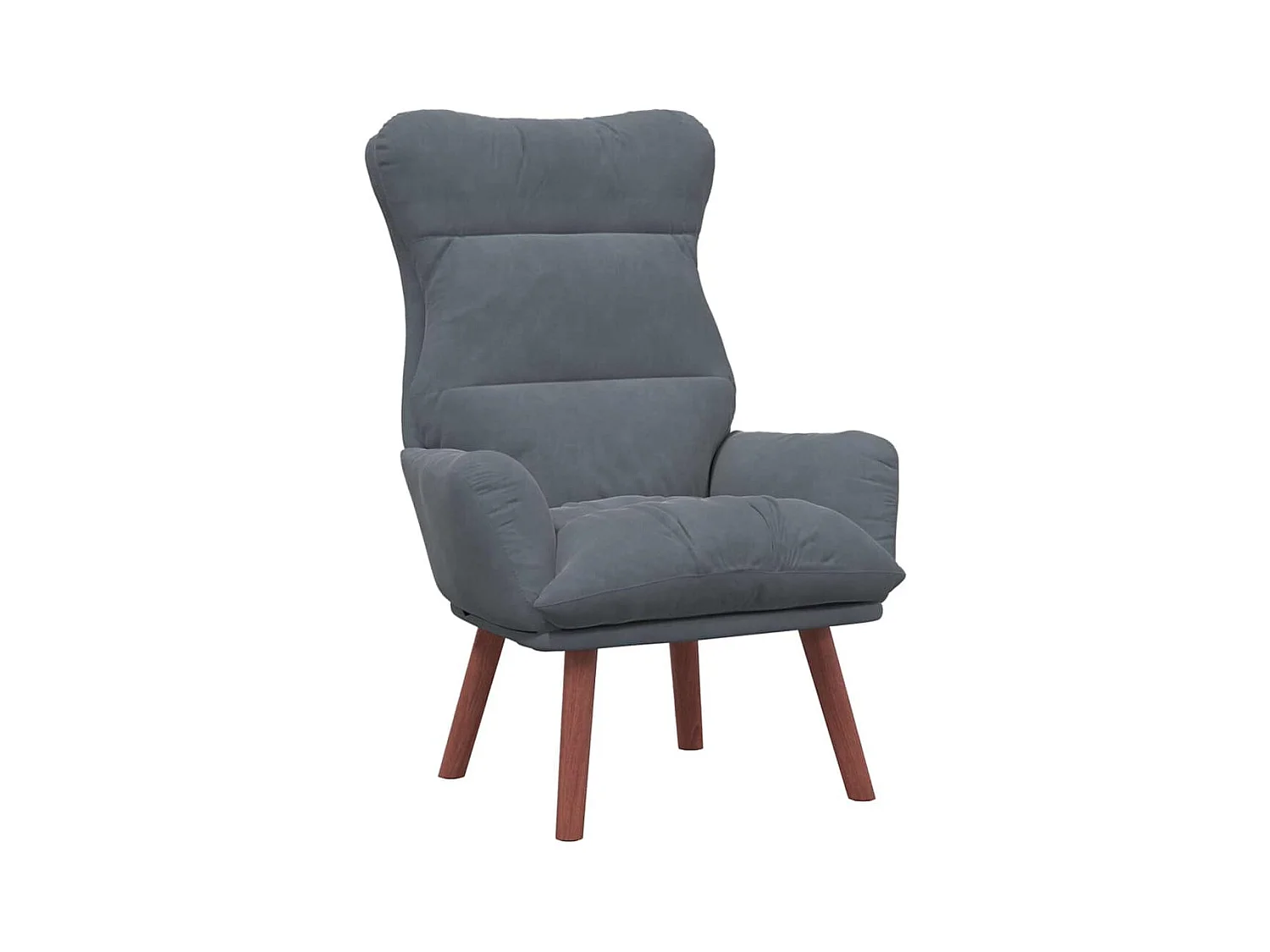 Fauteuil relaxant Gris foncé 69 x 74 x 93 cm Velours