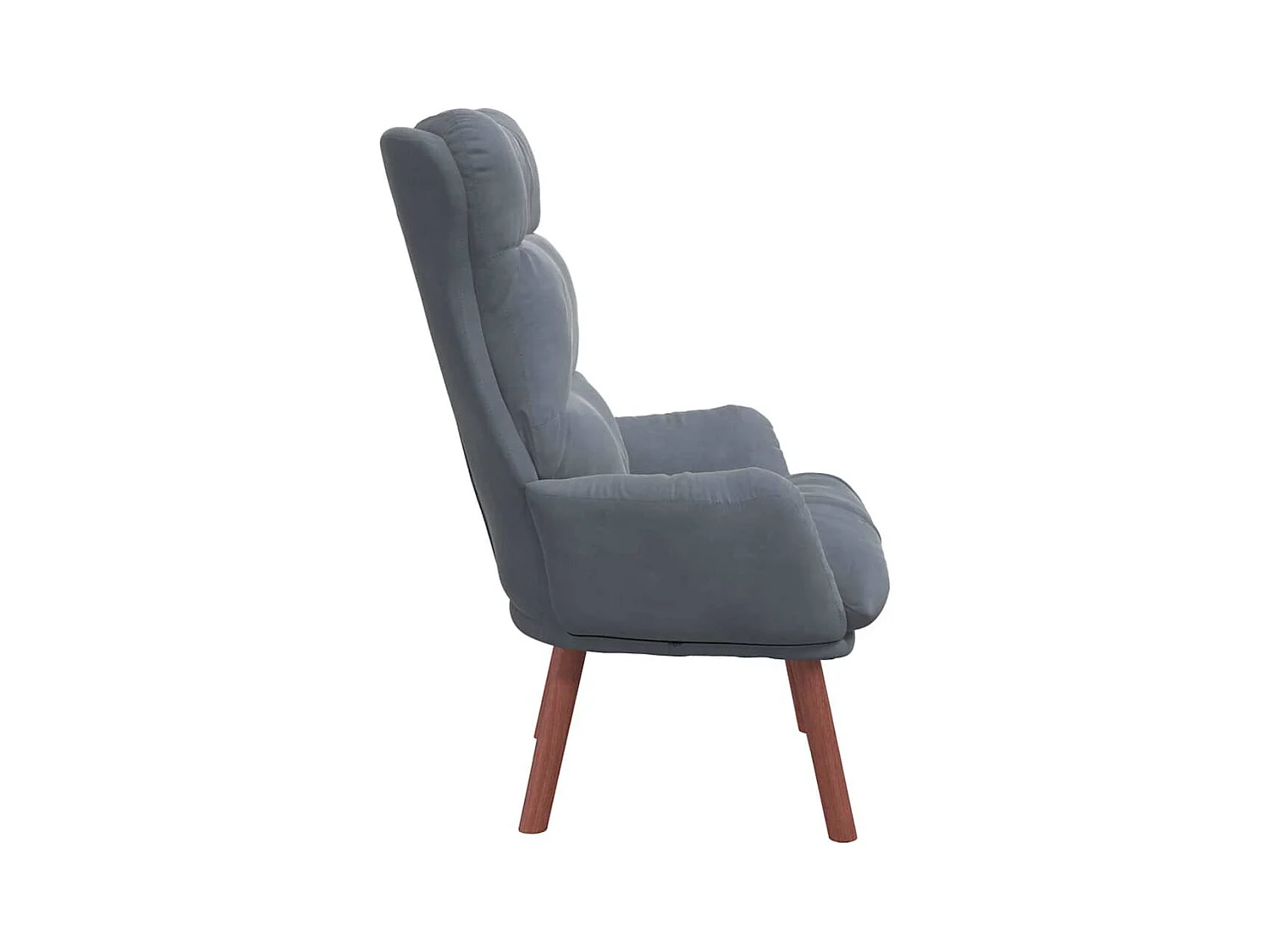 Fauteuil relaxant Gris foncé 69 x 74 x 93 cm Velours