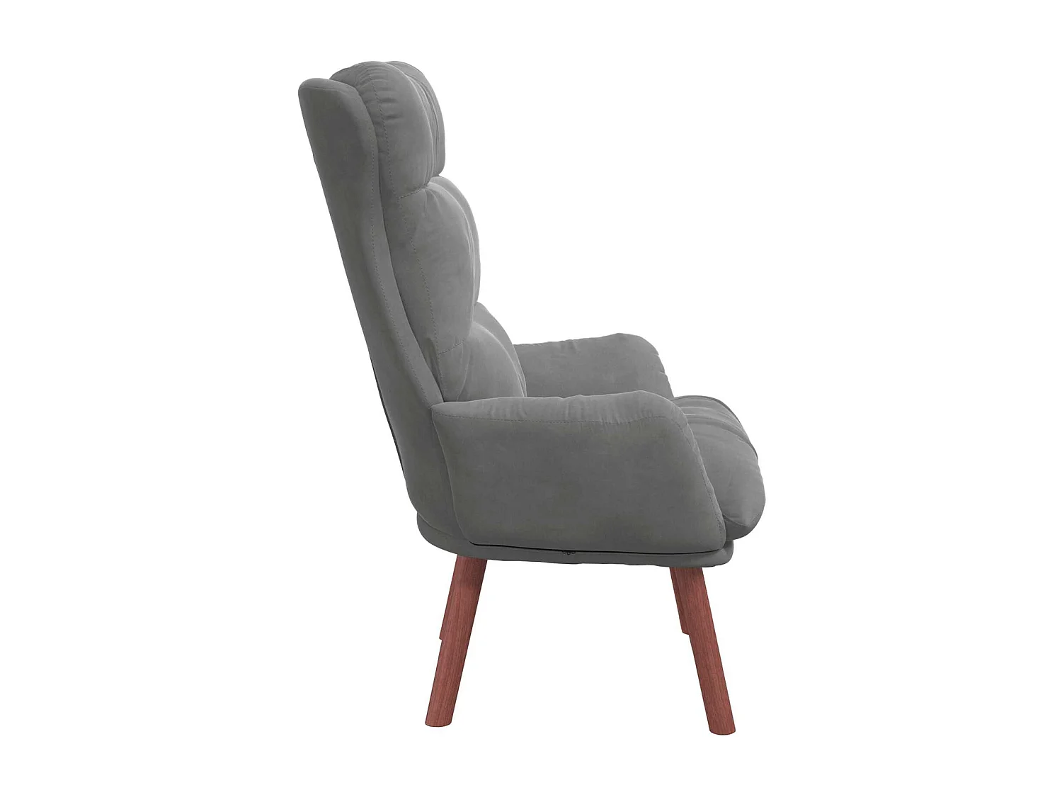 fauteuil Gris foncé 69 x 74 x 93 cm Velours