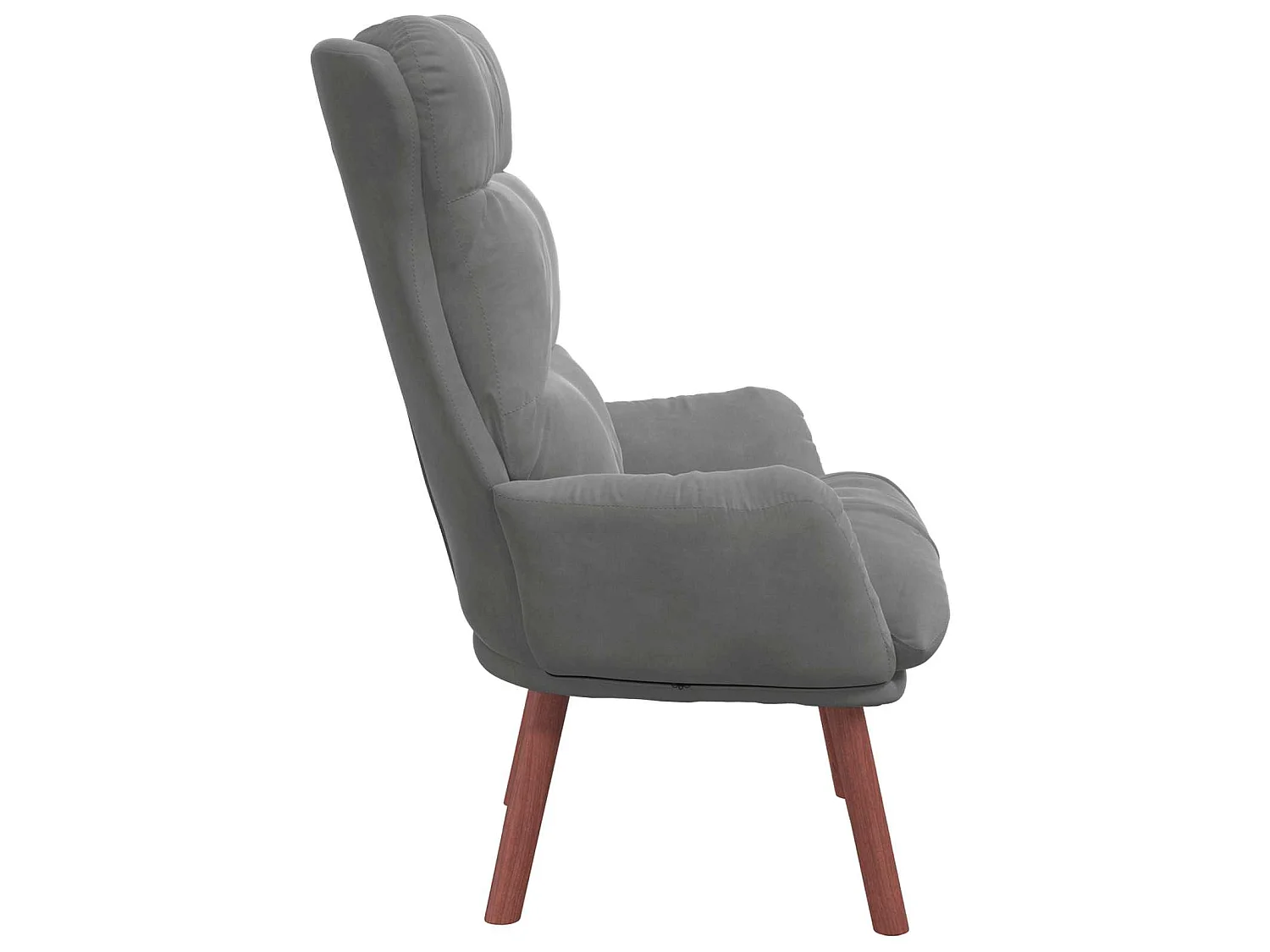 fauteuil Gris foncé 69 x 74 x 93 cm Velours