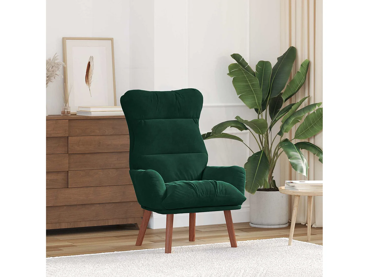 fauteuil Vert foncé 69 x 74 x 93 cm Velours