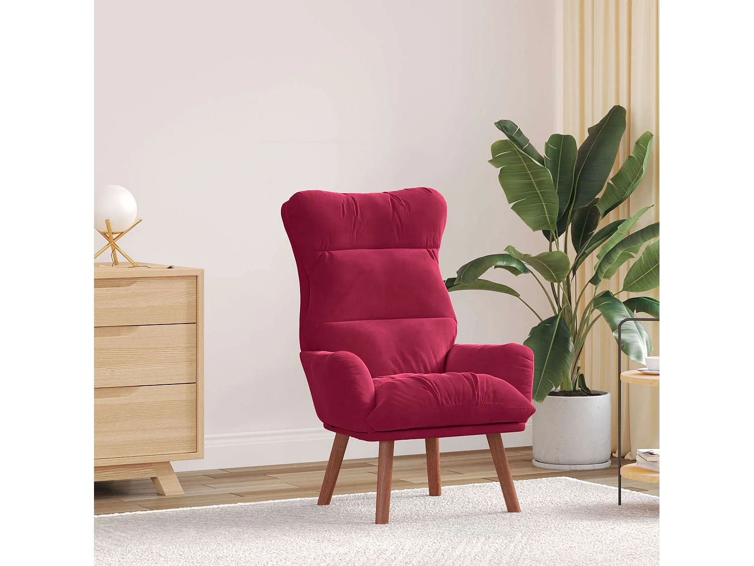 fauteuil Bordeaux 69 x 74 x 93 cm Velours