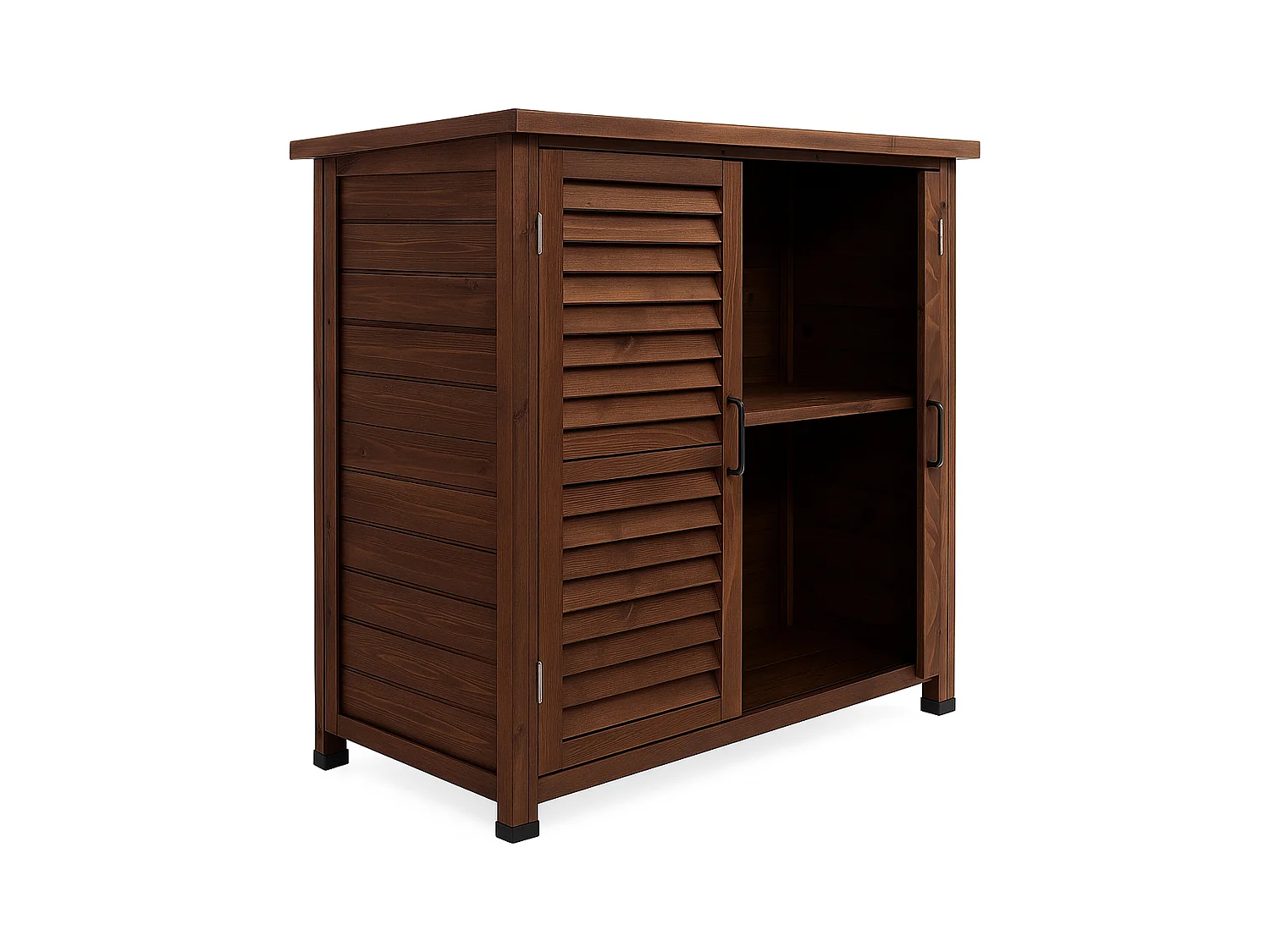 Arborea - Armoire de Jardin 87x96,5x46,5 cm 2 Portes en Bois de Sapin pour Outils