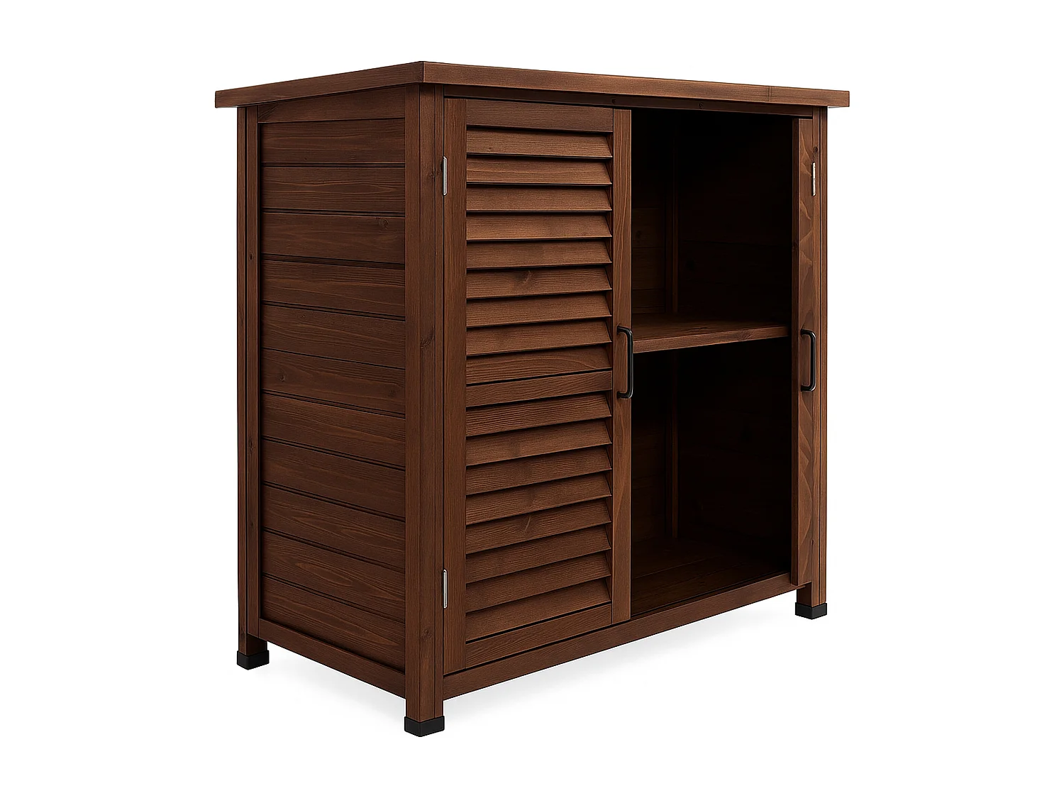 Arborea - Armadietto da Giardino 87x96,5x46,5 cm 2 Ante in Legno di Abete per Attrezzi