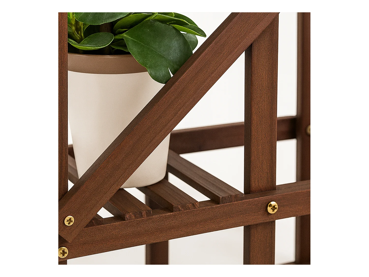 Takumi - Scaffale per Piante Fioriera 113x97x25 cm Porta Vasi da Interno 9 Ripiani in Legno di Abete