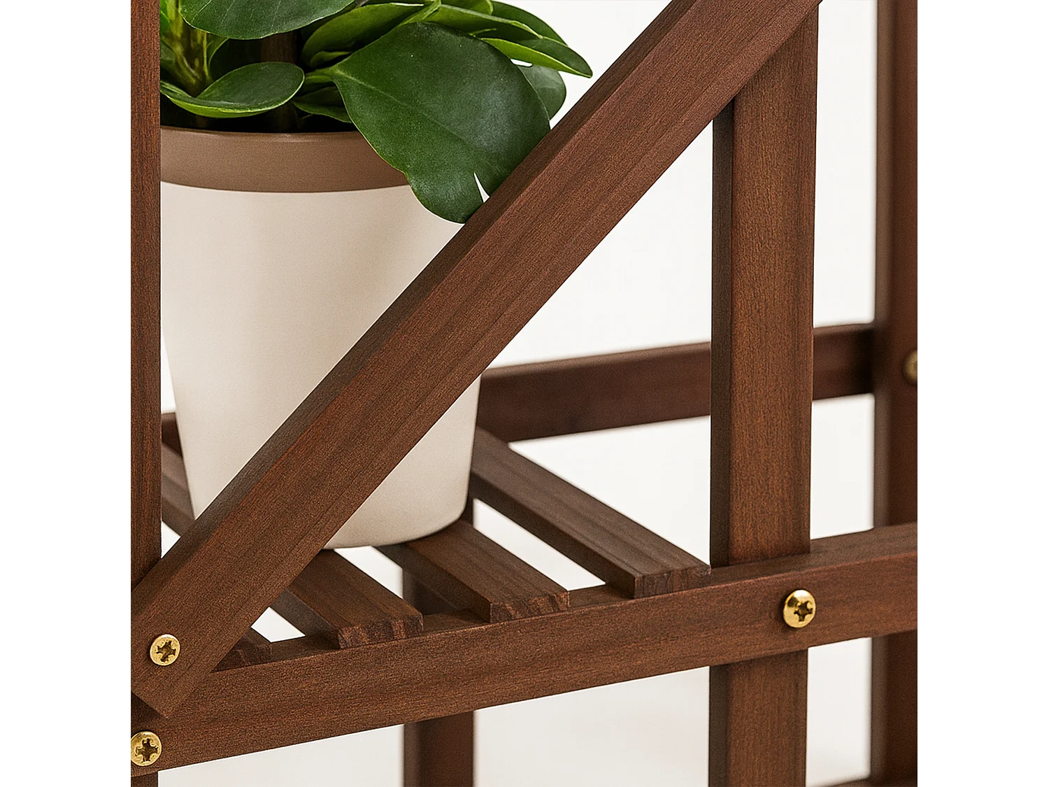 Takumi - Étagère à Plantes Jardinière 113x97x25 cm Porte-Pots d’Intérieur 9 Niveaux en Bois de Sapin