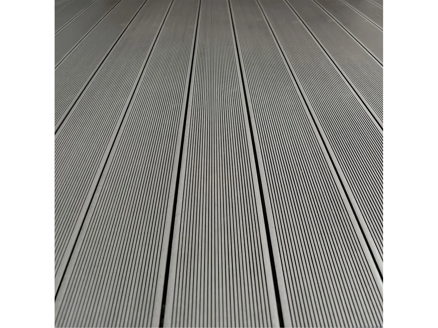 Kaido - Set di 5 Doghe Pavimento da Esterno 150x75 cm per Giardino Patio Terrazza in WPC Nero